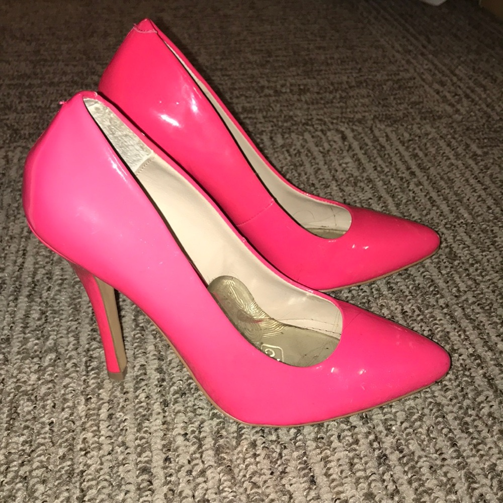Steve Madden Neon Pink Pumps